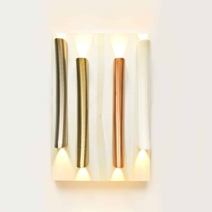 Slim Antique Brass Finish Wall Highlight 10W