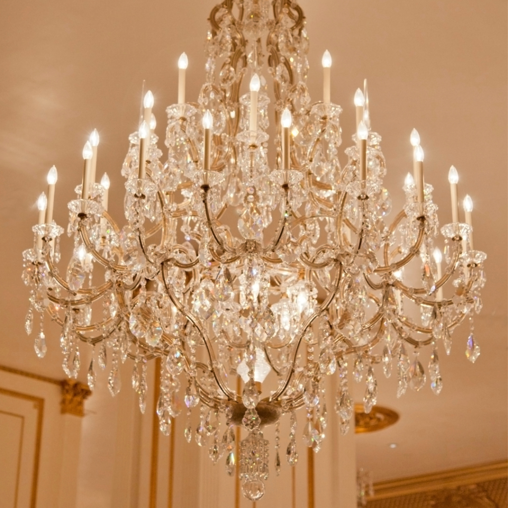 living room chandelier