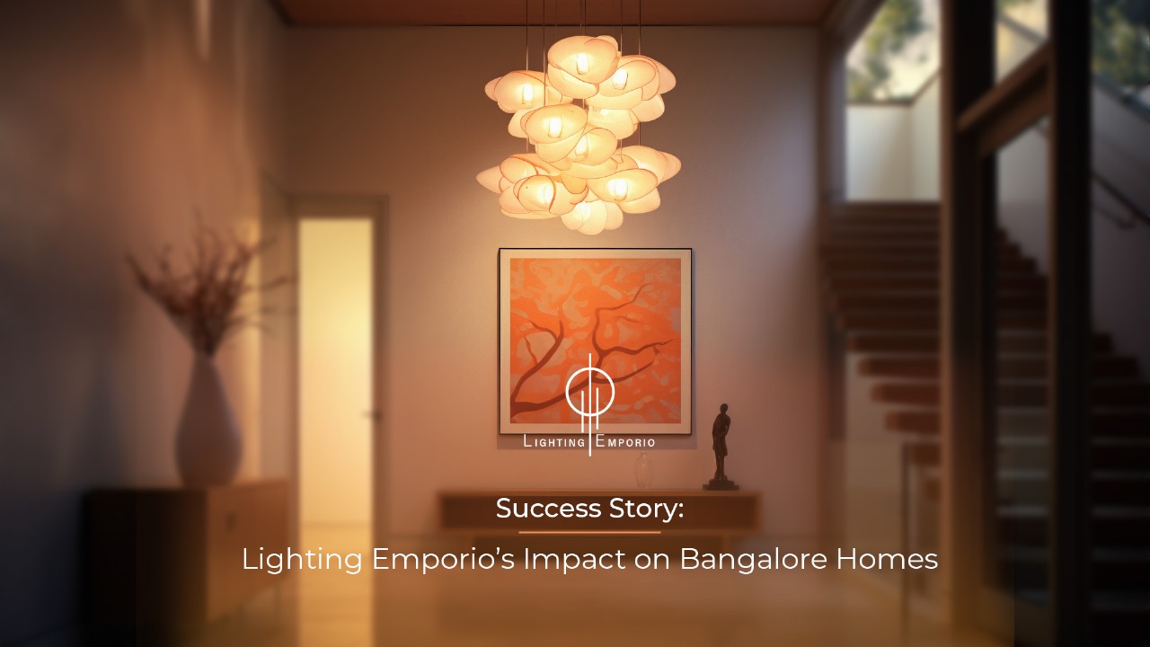 This image tells us about Lighting Emporio has successfully impacted homes in Bangalore.
